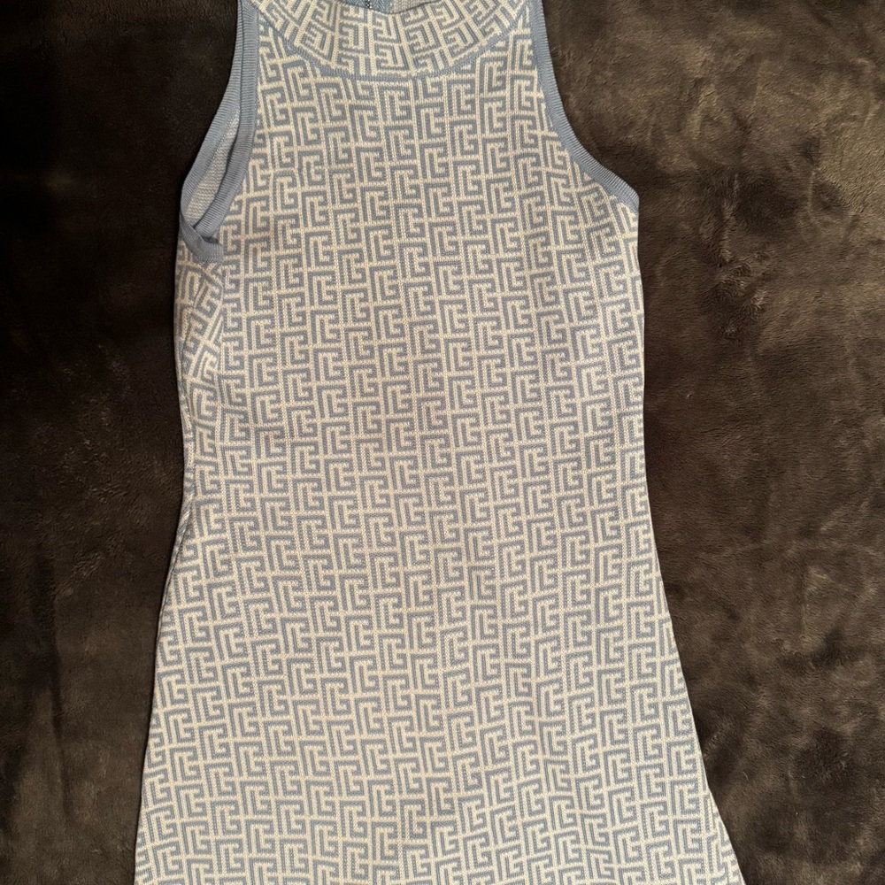 Balmain Light Blue Knitwear